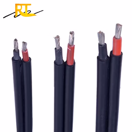 Manufacturer PV Solar Cable Red and Black Photovoltaic DC Communication Electric Cable for Solar Panels