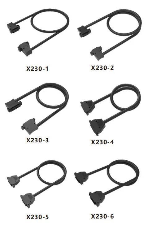 Siron PLC Male Female Cable X230 9p, 15p, 25p, 37p, 44p, 50p D-SUB Cable for Servo Control