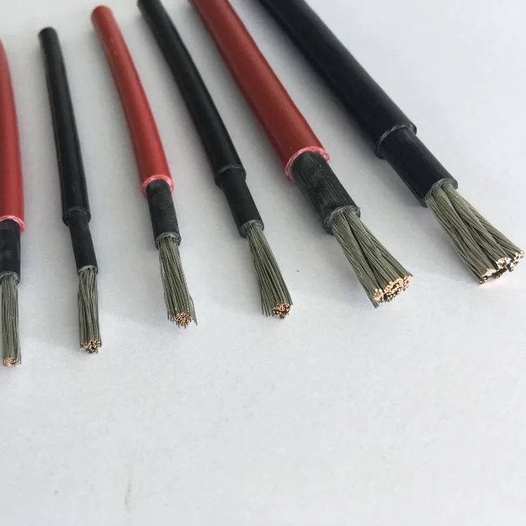 Tinned Copper Xlpo Insulation Jacket TUV Solar Electrical Electric Cable 4mm Solar Cable PV DC Cables 6mm2