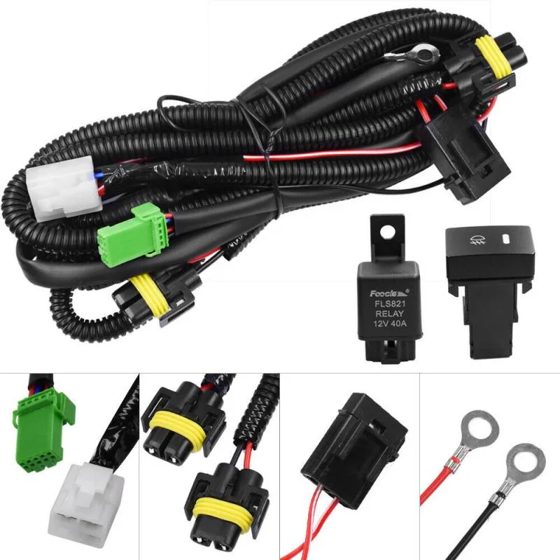 Auto H11 LED Fog Light Wiring Harness Automotive Harness New Energy Harness Energy Storage Harness Industrial Harness Medical Harness Consumer Electric Cable