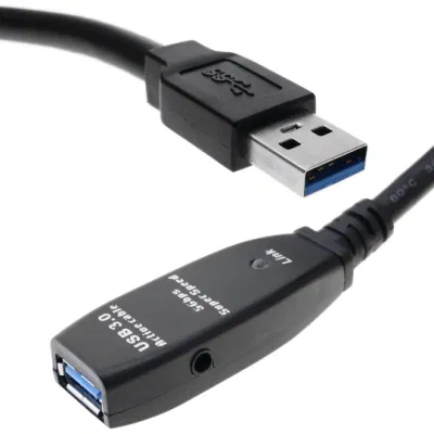 USB3.0 Extension Cable A Male to A Female Powered 30m